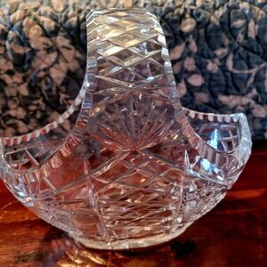 Elegant Crystal Basket